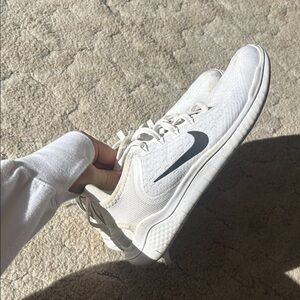 Nike Women's White and Black Free Run